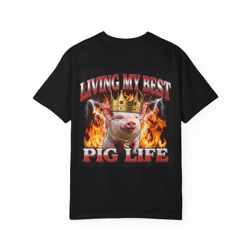 Paw Era tee back print on garment-dyed blank
